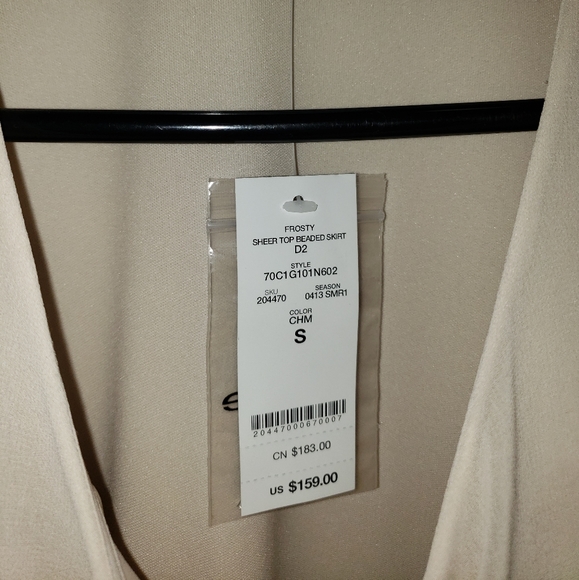 Bebe Beaded Chiffon Dress - Picture 3 of 7